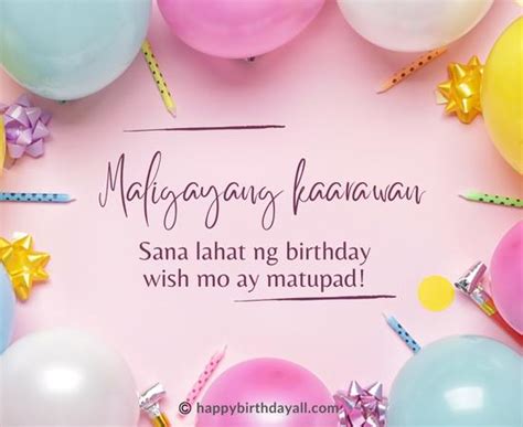 birthday blast in tagalog